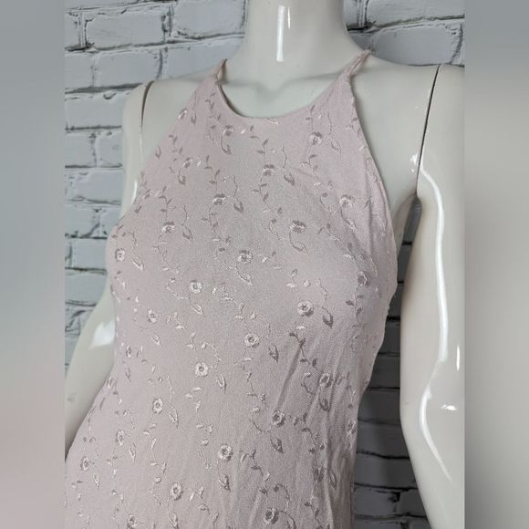 Vintage 90's pink eyelet mini dress with spaghetti straps - Picture 3 of 8